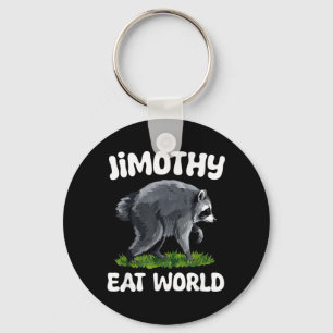 Jimothy Rules The World Racoon Seattle Fvibesl Key Ring
