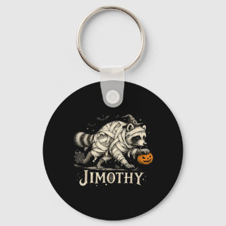 Jimothy Spooky Racoon Mummy Witch Jack O Lantern Key Ring