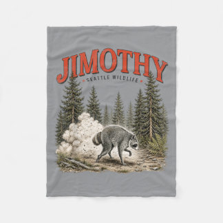 Jimothy The Racoon Seattle Racoon Trash Panda Fleece Blanket