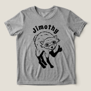 Jimothy The Racoon Thumbs Up Tri-Blend Shirt