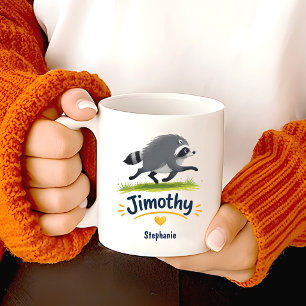 Jimothy Viral Racoon Funny Trash Panda Wildlife Coffee Mug