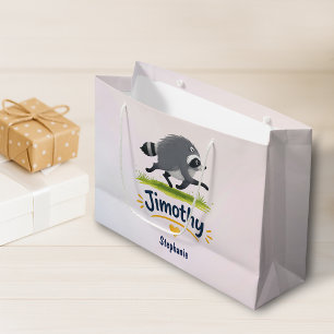 Jimothy Viral Racoon Funny Trash Panda Wildlife Large Gift Bag
