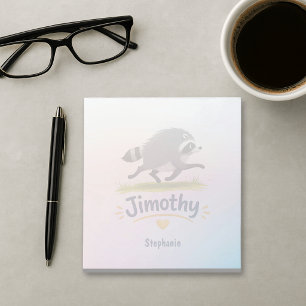 Jimothy Viral Racoon Funny Trash Panda Wildlife Notepad