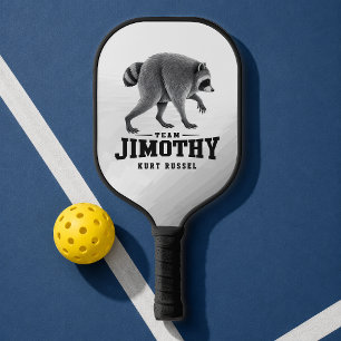Jimothy Viral Racoon Funny Trash Panda Wildlife Pickleball Paddle