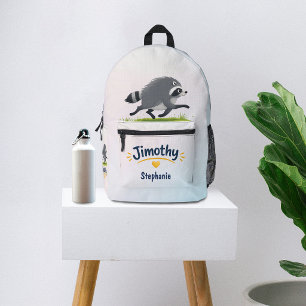 Jimothy Viral Racoon Funny Trash Panda Wildlife Printed Backpack