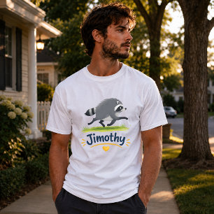 Jimothy Viral Racoon Funny Trash Panda Wildlife T-Shirt