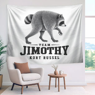 Jimothy Viral Racoon Funny Trash Panda Wildlife Tapestry