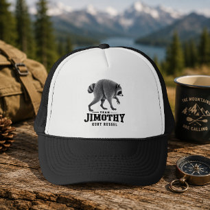 Jimothy Viral Racoon Funny Trash Panda Wildlife Trucker Hat