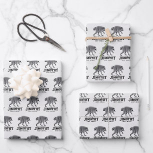 Jimothy Viral Racoon Funny Trash Panda Wildlife Wrapping Paper Sheet