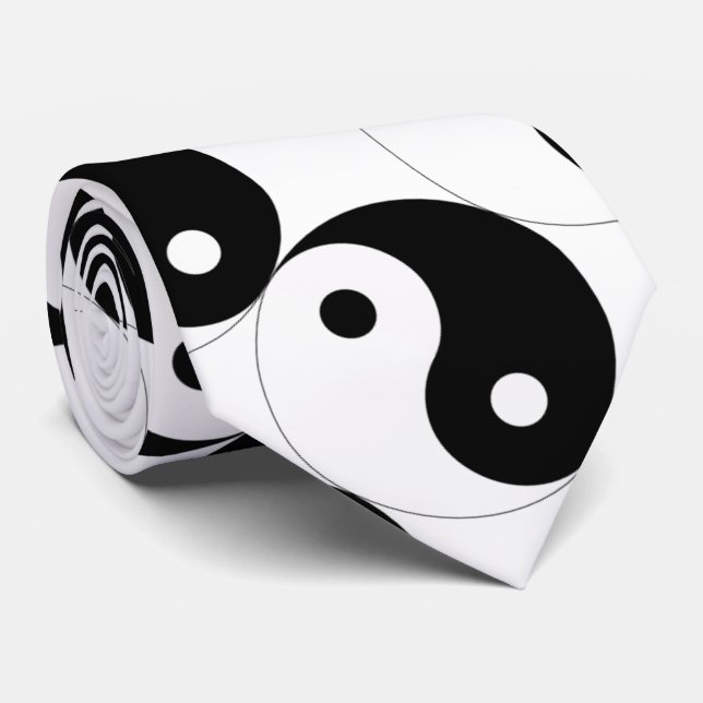 JIN JANG  Black White Tie (Rolled)