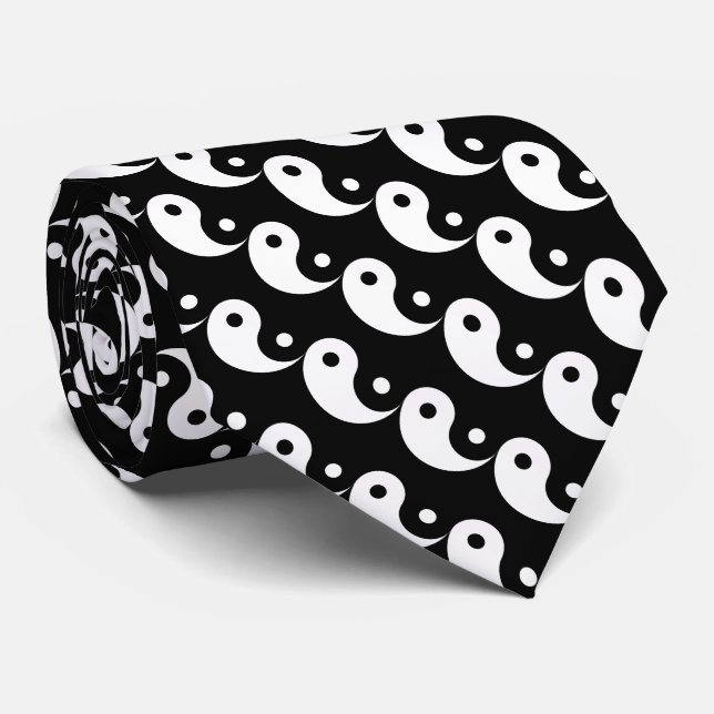 JIN JANG  Black White Tie (Rolled)