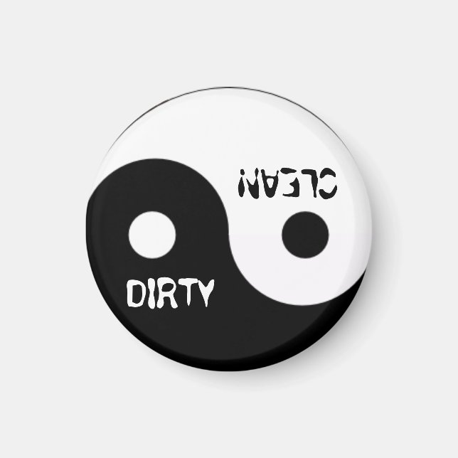 JIN JANG DIRTY CLEAN DISHWASHER MAGNET (Front)