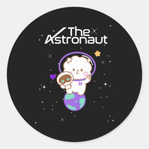 Jin Wootteo The Astronaut K-Pop Classic Round Sticker