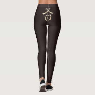 Jinbaori-Kurotorigemojimoyou Leggings
