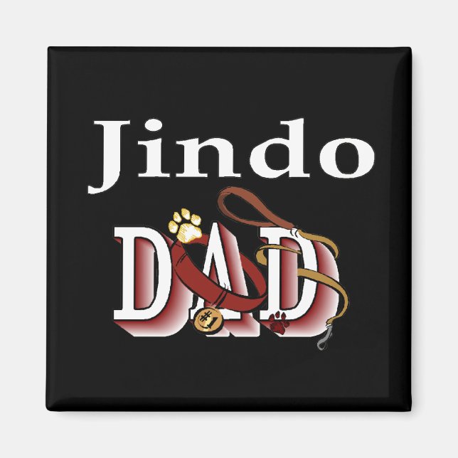 Jindo DOG DAD Magnet (Front)