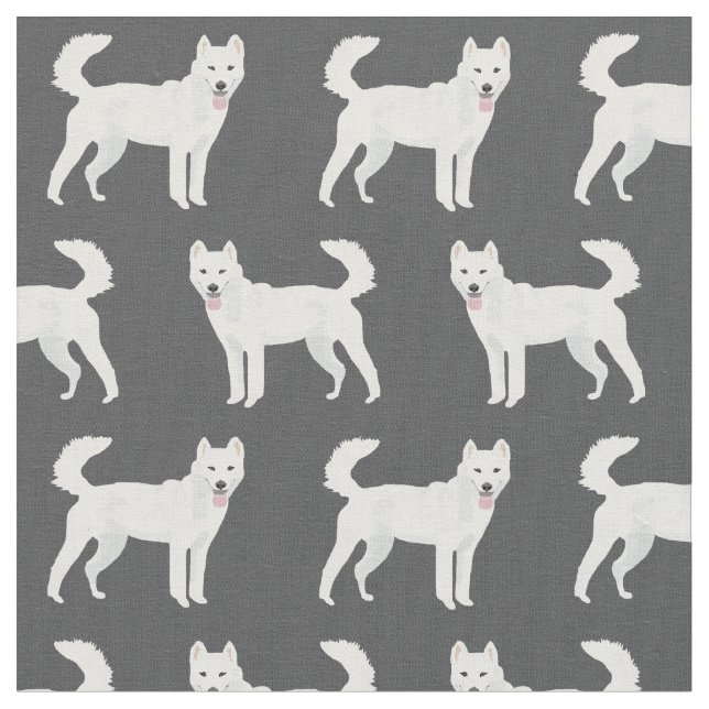 jindo dog dark charcoal fabric (Close Up)
