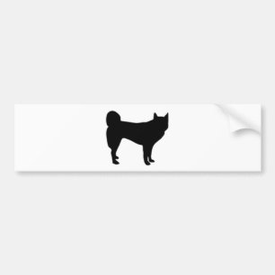 jindo silhouette bumper sticker