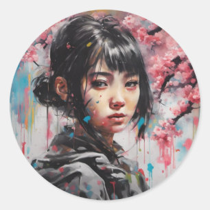 Jing Jing (静静) Classic Round Sticker