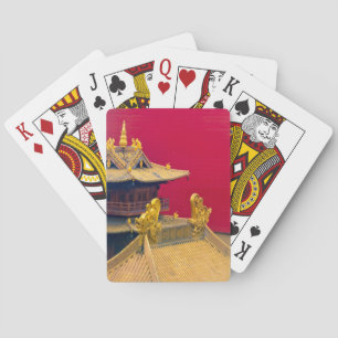 Jing'an Temple, Shanghai, China Playing Cards