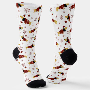 Jingle All the Dachshund Way Socks