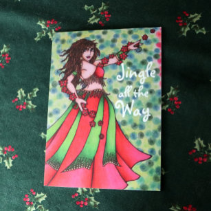 Jingle all the Way Belly Dancer Cards