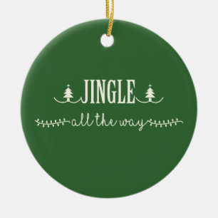Jingle All The Way Ceramic Tree Decoration