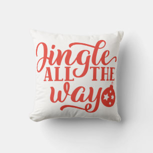 Jingle All the Way Christmas Pillow – Festive 