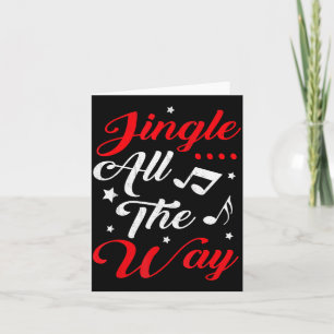 Jingle All The Way Festive Christmas  Card