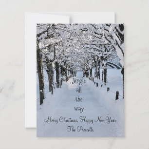 Jingle All the Way Flat Holiday Card