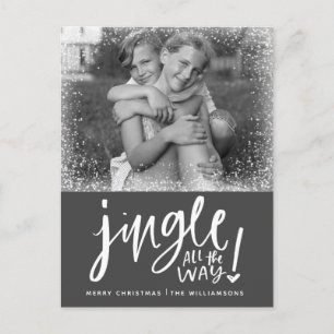 Jingle All the Way   Modern Photo Christmas Card