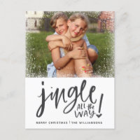 Jingle All the Way | Modern Photo Christmas Card