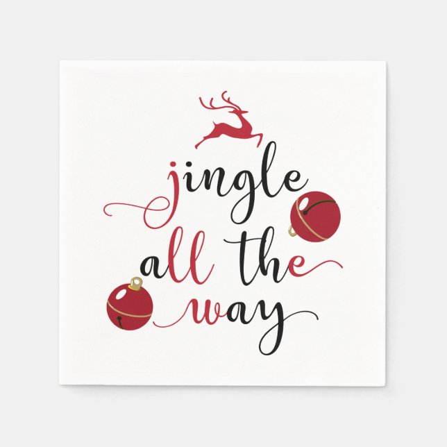 jingle all the way napkin (Front)