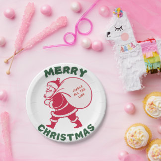 Jingle All The Way Paper Plate