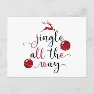 jingle all the way postcard