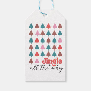 Jingle All The Way tree pattern Gift Tags