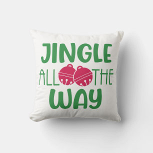 Jingle All The Way with Bells Cushion