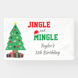 Jingle And Mingle Birthday Banner