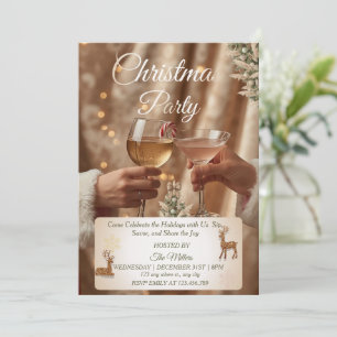 Jingle And Mingle Christmas Cocktail Party Invitat Invitation