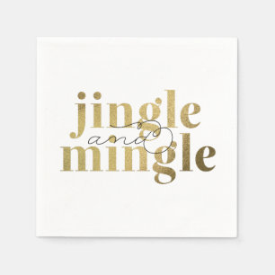 Jingle and Mingle Christmas Holiday Party Napkin
