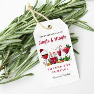 Jingle and Mingle Christmas Party Gift Tags
