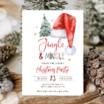 Jingle and Mingle Christmas Party Holiday Santa Invitation<br><div class="desc">★ Oh What Fun Christmas Party Holiday Santa Hat themed invitation for your perfect celebration. ★ If you need coordinating MATCHING ITEMS, please check our matching collection or shop. Do you have any questions about our designs or if you can't find what you are looking for, please contact us: info@designmypartystudio.com...</div>