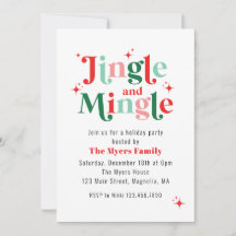 Jingle and Mingle Christmas Party