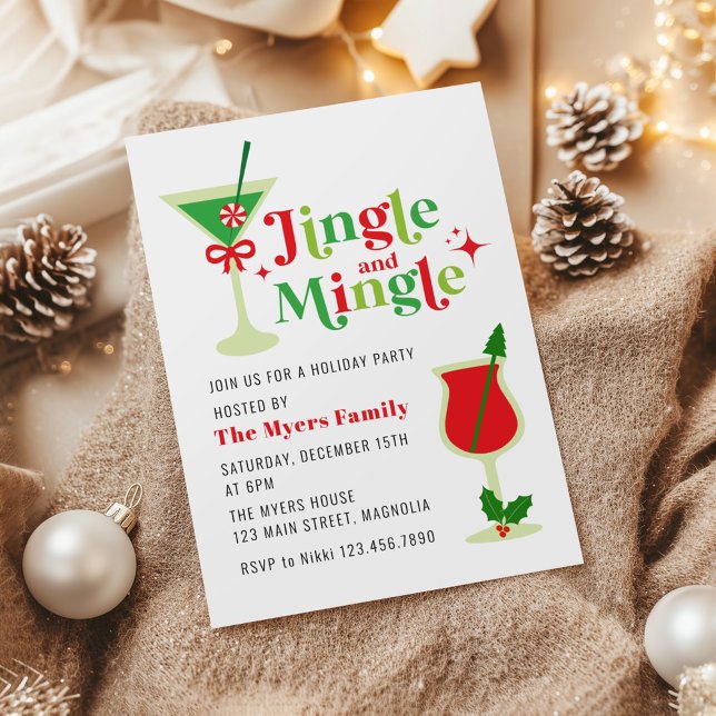 Jingle and Mingle Christmas Party Invitation (Creator Uploaded)