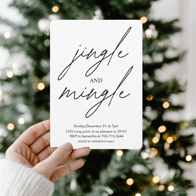 Jingle and Mingle Christmas Party  Invitation (Creator Uploaded)