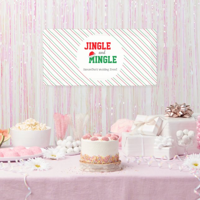 Jingle and Mingle Christmas Wedding Event Banner (Party)