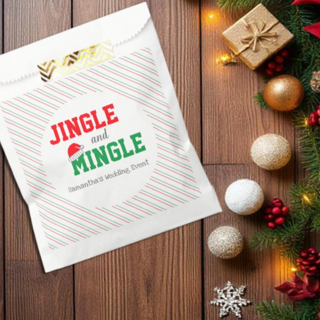 Jingle and Mingle Christmas Wedding Event Favour Bags (Creator Uploaded)