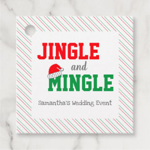 Jingle and Mingle Christmas Wedding Event Favour Tags