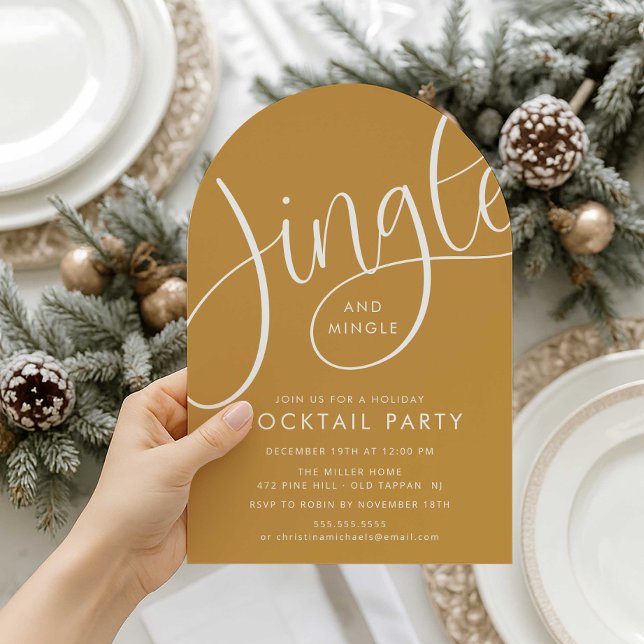 Jingle and Mingle Cocktail Party Invitation (Creator Uploaded)