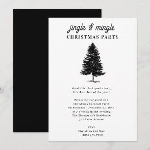Jingle and Mingle Holiday Christmas Party Invitation