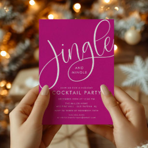 Jingle and Mingle Holiday Cocktail Invitation